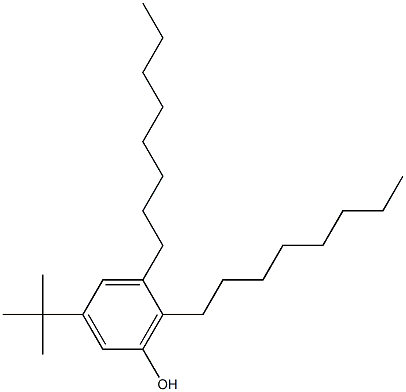 3-tert-Butyl-5,6-dioctylphenol Structure