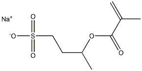 3-(Methacryloyloxy)-1-butanesulfonic acid sodium salt 구조식 이미지