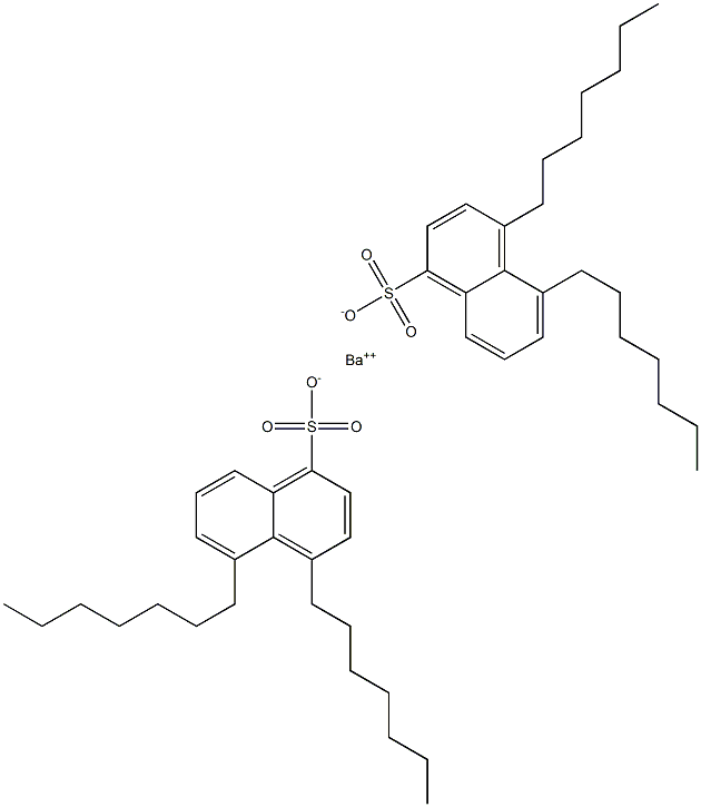 Bis(4,5-diheptyl-1-naphthalenesulfonic acid)barium salt 구조식 이미지