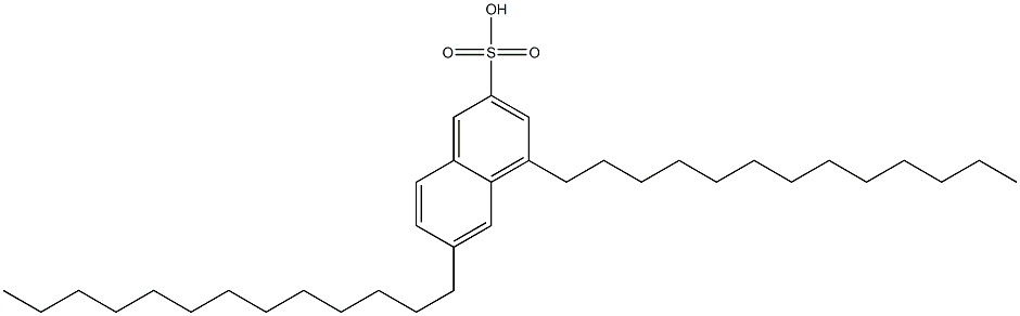 4,6-Ditridecyl-2-naphthalenesulfonic acid 구조식 이미지