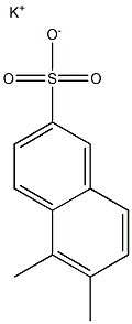 5,6-Dimethyl-2-naphthalenesulfonic acid potassium salt 구조식 이미지