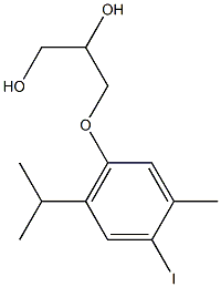 3-(6-Iodothymyloxy)-1,2-propanediol 구조식 이미지