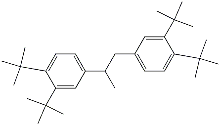 1,2-Bis(3,4-di-tert-butylphenyl)propane 구조식 이미지