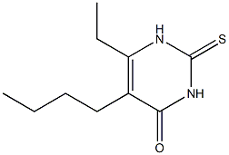 5-Butyl-6-ethyl-2-thiouracil 구조식 이미지