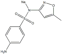 4-Amino-N-(5-methylisoxazol-3-yl)-N-sodiobenzenesulfonamide Structure