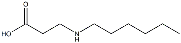 3-(Hexylamino)propionic acid 구조식 이미지