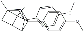 1,5-Bis(4-methoxyphenyl)-3,4-dimethylpentacyclo[4.4.0.02,5.03,8.04,7]decane Structure
