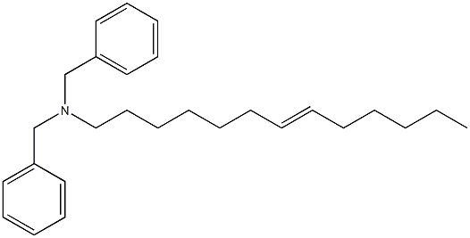 (7-Tridecenyl)dibenzylamine Structure