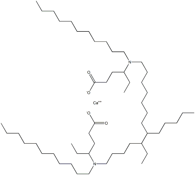 Bis[4-(diundecylamino)hexanoic acid]calcium salt 구조식 이미지