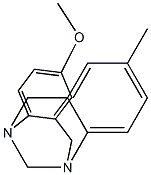 2-Methoxy-8-methyl-6H,12H-5,11-methanodibenzo[b,f][1,5]diazocine 구조식 이미지