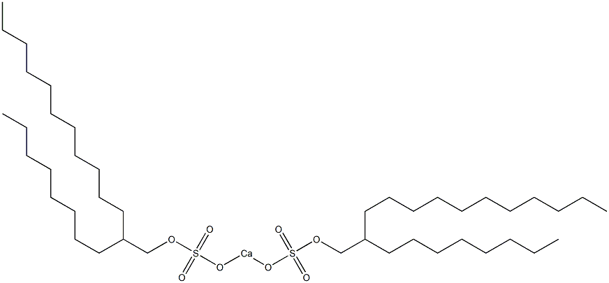 Bis(2-octyltridecyloxysulfonyloxy)calcium Structure