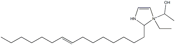 1-Ethyl-1-(1-hydroxyethyl)-2-(8-pentadecenyl)-4-imidazoline-1-ium 구조식 이미지