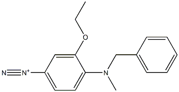 3-Ethoxy-4-[methyl(benzyl)amino]benzenediazonium Structure