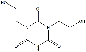 1,3-Bis(2-hydroxyethyl)hexahydro-1,3,5-triazine-2,4,6-trione Structure