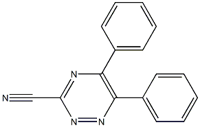 5,6-Diphenyl-1,2,4-triazine-3-carbonitrile 구조식 이미지