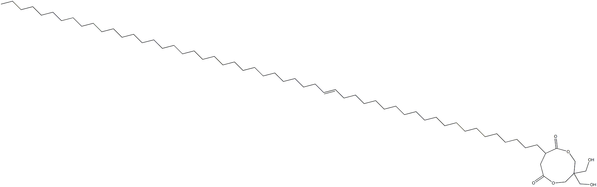 3,3-Bis(hydroxymethyl)-8-(21-tetrapentacontenyl)-1,5-dioxacyclononane-6,9-dione 구조식 이미지