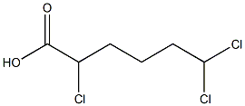 2,6,6-Trichlorohexanoic acid Structure