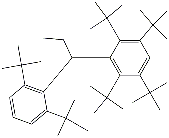 1-(2,3,5,6-Tetra-tert-butylphenyl)-1-(2,6-di-tert-butylphenyl)propane Structure