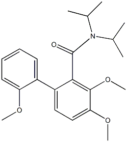 N,N-Diisopropyl-2',3,4-trimethoxy[1,1'-biphenyl]-2-carboxamide Structure