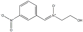 2-Hydroxyethyl(m-nitrobenzylidene)amine oxide 구조식 이미지