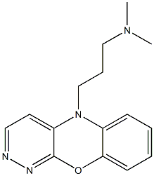 5-(3-Dimethylaminopropyl)-5H-pyridazino[3,4-b][1,4]benzoxazine 구조식 이미지
