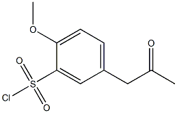 5-(2-Oxopropyl)-2-methoxybenzenesulfonic acid chloride 구조식 이미지