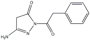 3-Amino-1-(phenylacetyl)-1H-pyrazol-5(4H)-one 구조식 이미지