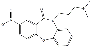10-[3-(Dimethylamino)propyl]-2-nitrodibenz[b,f][1,4]oxazepin-11(10H)-one 구조식 이미지