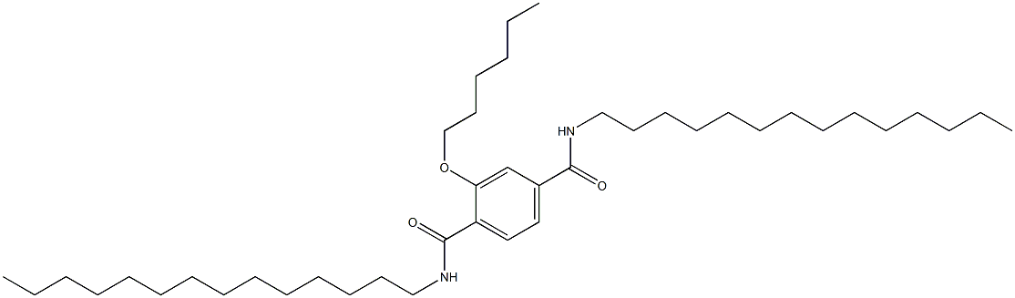 2-(Hexyloxy)-N,N'-ditetradecylterephthalamide Structure