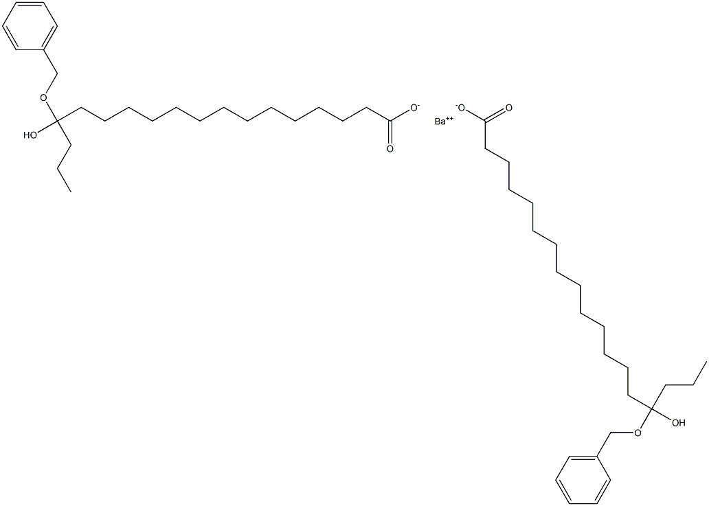 Bis(15-benzyloxy-15-hydroxystearic acid)barium salt 구조식 이미지