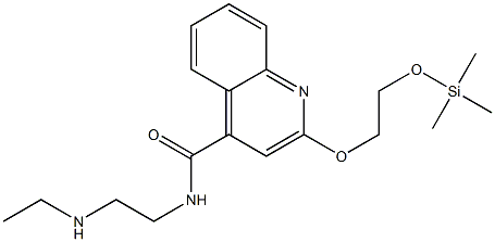 2-(2-Trimethylsilyloxyethoxy)-N-[2-(ethylamino)ethyl]-4-quinolinecarboxamide Structure