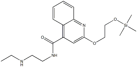 2-(2-Trimethylsilyloxyethoxy)-N-[2-(ethylamino)ethyl]-4-quinolinecarboxamide 구조식 이미지