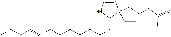 1-[2-(Acetylamino)ethyl]-2-(8-dodecenyl)-1-ethyl-4-imidazoline-1-ium 구조식 이미지