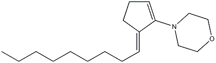 3-Nonylidene-2-morpholino-1-cyclopentene 구조식 이미지