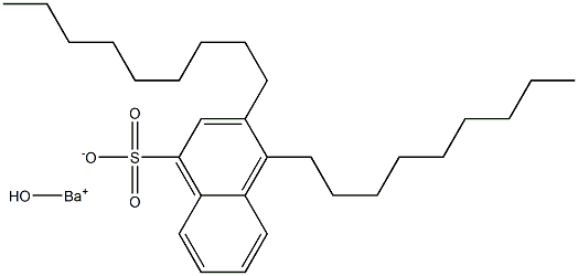 3,4-Dinonyl-1-naphthalenesulfonic acid hydroxybarium salt Structure