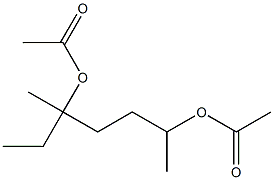 1,4-Dimethylhexane-1,4-diol diacetate 구조식 이미지