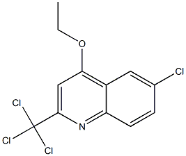 2-Trichloromethyl-4-ethoxy-6-chloroquinoline Structure