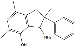 3-Amino-2,3-dihydro-2,5,7-trimethyl-2-phenyl-1H-inden-4-ol Structure