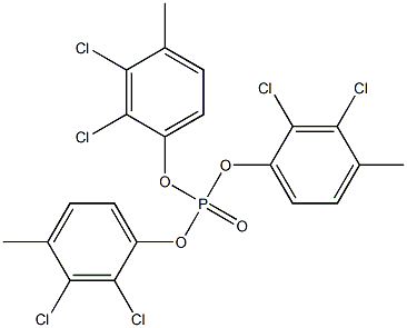 Phosphoric acid tris(2,3-dichloro-4-methylphenyl) ester 구조식 이미지