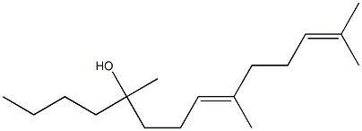 (8E)-5,9,13-Trimethyl-8,12-tetradecadien-5-ol Structure