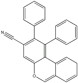 1,2-Diphenyl-9H-dibenzo[b,d]pyran-3-carbonitrile Structure