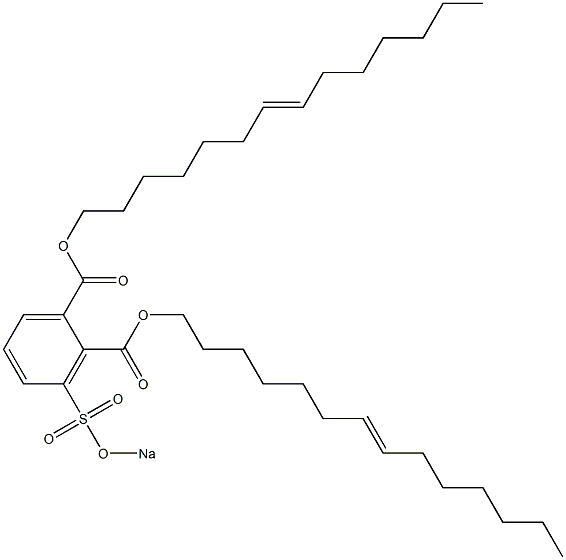 3-(Sodiosulfo)phthalic acid di(7-tetradecenyl) ester 구조식 이미지