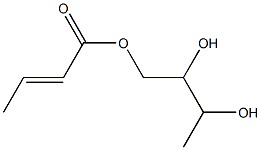 Crotonic acid 2,3-dihydroxybutyl ester Structure