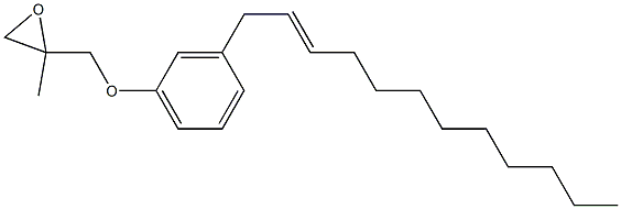 3-(2-Dodecenyl)phenyl 2-methylglycidyl ether 구조식 이미지