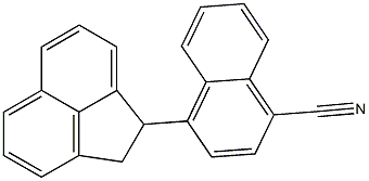 4-(Acenaphthen-1-yl)-1-naphthalenecarbonitrile 구조식 이미지