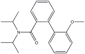 N,N-Diisopropyl-2'-methoxy[1,1'-biphenyl]-2-carboxamide 구조식 이미지