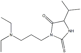 3-(3-Diethylaminopropyl)-5-isopropyl-2-thioxoimidazolidin-4-one 구조식 이미지