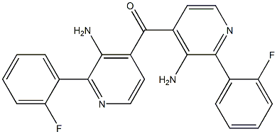 2-Fluorophenyl(3-amino-4-pyridinyl) ketone Structure