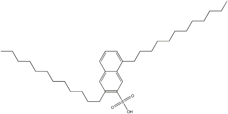 3,8-Didodecyl-2-naphthalenesulfonic acid 구조식 이미지