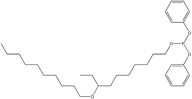 Phosphorous acid 8-(decyloxy)decyldiphenyl ester 구조식 이미지